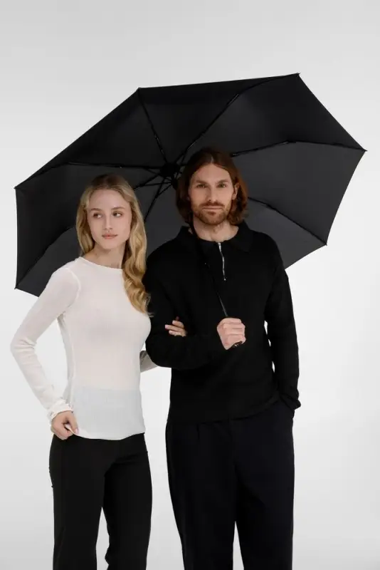 Складной зонт U.090, черный Складной зонт U.090, черный