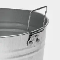 Вазон оцинкованный с ручками, 7 л, d=21 см, h=29 см, ГОСТ