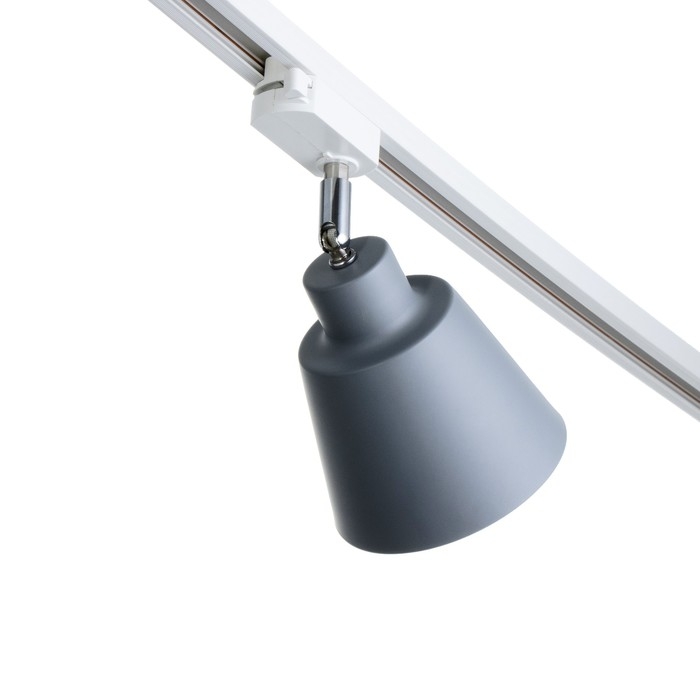 Светильник трековый Светильник трековый "Цилиндр" Е27 40Вт серый 17х12х18см