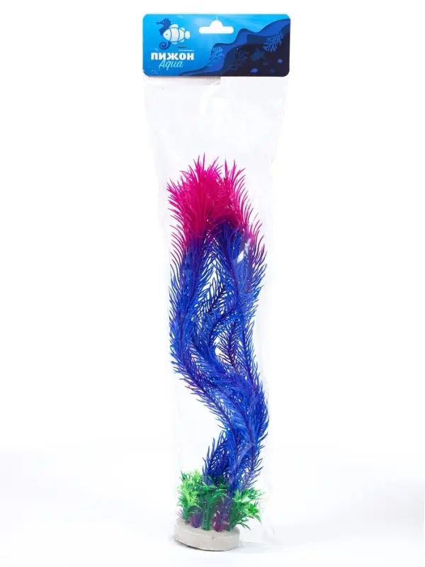 Растение для аквариума, до 35 см, синее