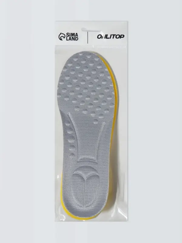 Стельки детские для обуви, универсальные, р-р RU до 35 (р-р Пр-ля до 36), 23.4 см, пара, серые