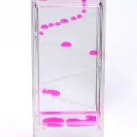 Часы гелевые, антистресс, 16.3&times;5.8&times;2.1 см, розовые