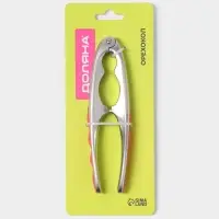 Орехокол Доляна Redline, 4.2&times;1.7&times;15.5 см, нержавеющая сталь, красный