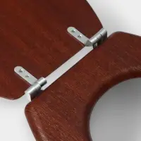 Сиденье для унитаза с крышкой &laquo;Натуральное дерево&raquo;, 45&times;35 см, цвет орех