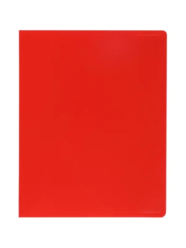 Папка с 60 вкладышами А4, 500 мкм, Calligrata, текстура &laquo;песок&raquo;, красная