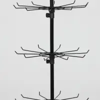 Вертушка, 7 ярусов по 10 крючков, 40&times;40&times;170, чёрная