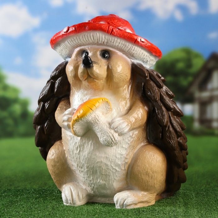 Садовая фигура  Садовая фигура "Ёж огр" 47х38х38 см