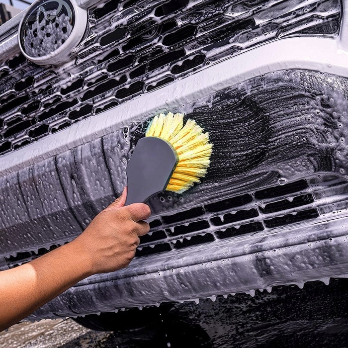 Щетка для мытья колес, мягкий ворс 21 см, желтый Щетка для мытья колес, мягкий ворс 21 см, желтый