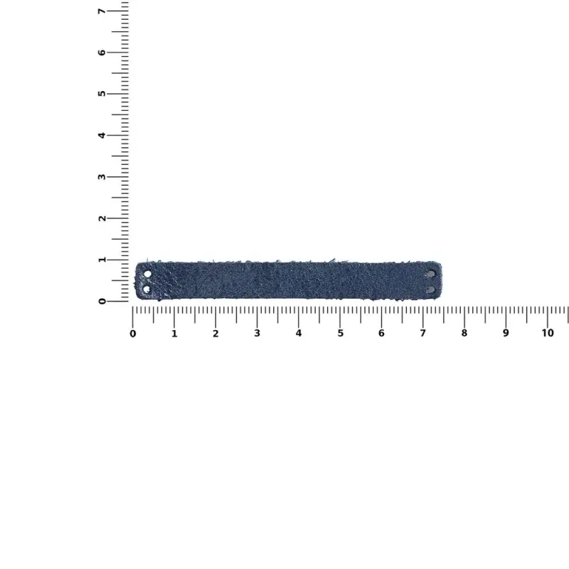 Лейбл кожаный Beta, XS, синий