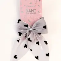 Бант для волос на заколке «Сердечки», Принцессы