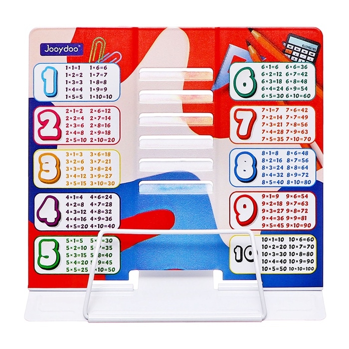 Подставка для книг металл 21 х 20,5 х 16,5см Таблица умножения Подставка для книг металл 21 х 20,5 х 16,5см Таблица умножения