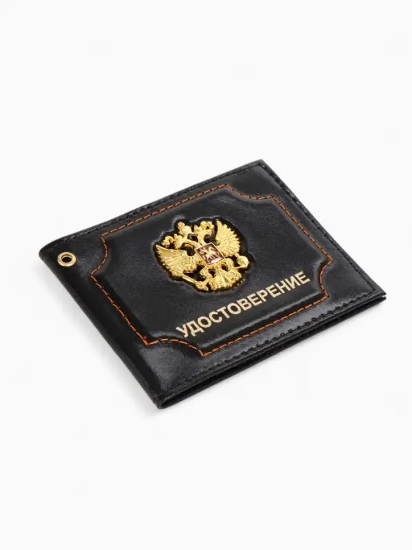 Обложка на удостоверение, чёрная
