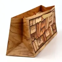 Пакет под бутылку &laquo;Пробки&raquo;, 36&times;10&times;13 см