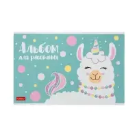 Альбом для рисования А5, 12 листов на скрепке Happy Company, обложка мелованный картон, блок 100 г/м&sup2;, МИКС