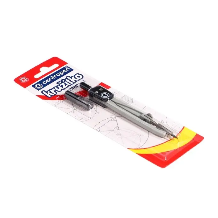 Циркуль металлический + грифели Centropen, в блистере Циркуль металлический + грифели Centropen, в блистере