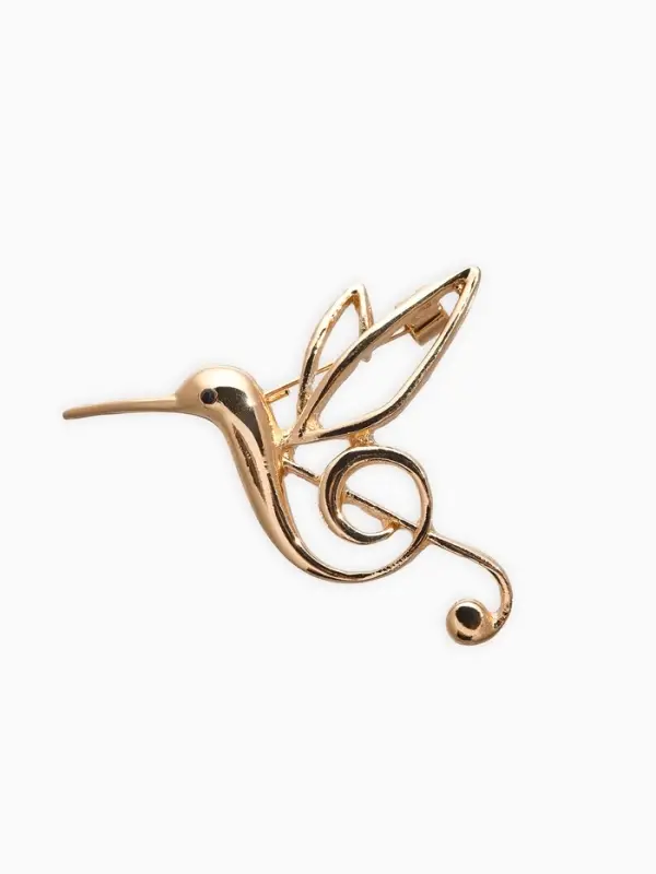 Брошь «Калибри. Скрипичный ключ», цвет золото Брошь «Калибри. Скрипичный ключ», цвет золото