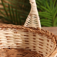Корзина плетеная 23x23x23 см, ротанг