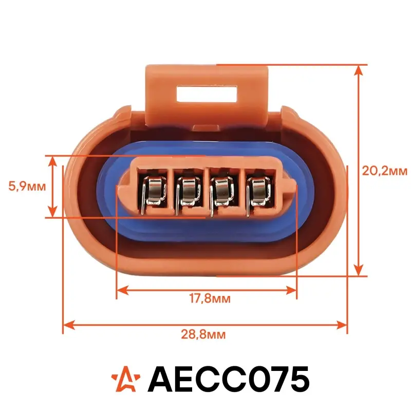 Разъём 4 pin с проводами для катушки зажигания Лада, Chevrolet, Daewoo, Geely