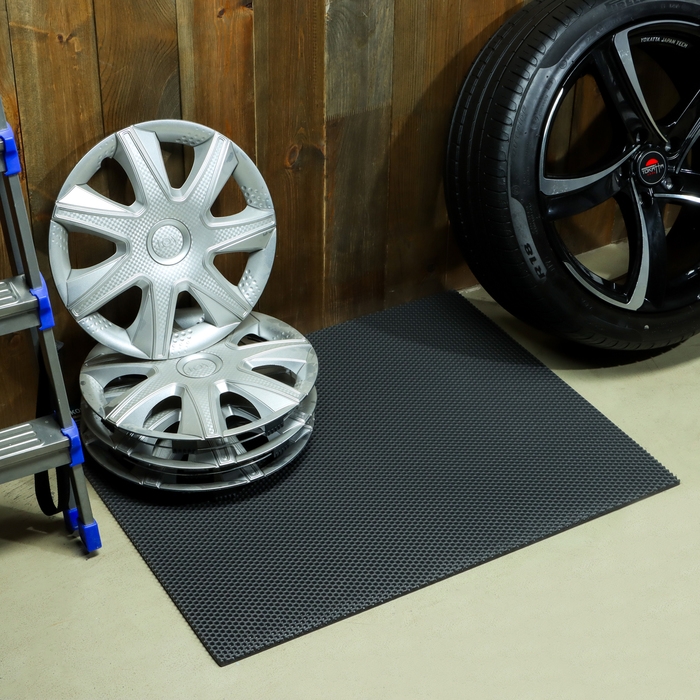 Коврик eva универсальный Grand Caratt, Соты 67 х 82 см, серый Коврик eva универсальный Grand Caratt, Соты 67 х 82 см, серый