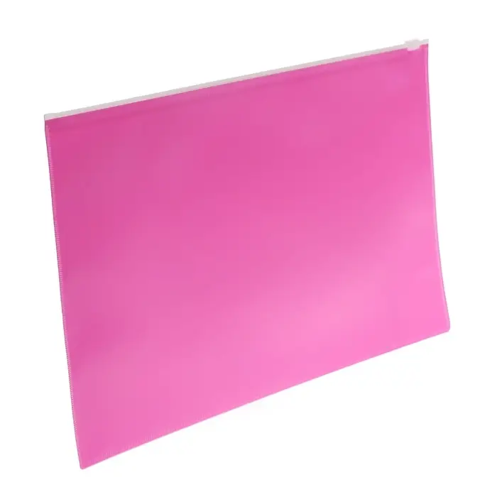 Набор папок-конвертов на ZIP-молнии A4, 180 мкм, Calligrata &laquo;Акварель&raquo;, полупрозрачные, 5 штук, МИКС