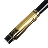 Ручка подарочная Calligrata, шариковая, в футляре кожзам, корпус чёрный с золотым