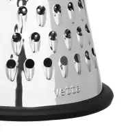 Терка 3-х сторонняя тм VETTA 25см, нерж.сталь, пластик. ручка