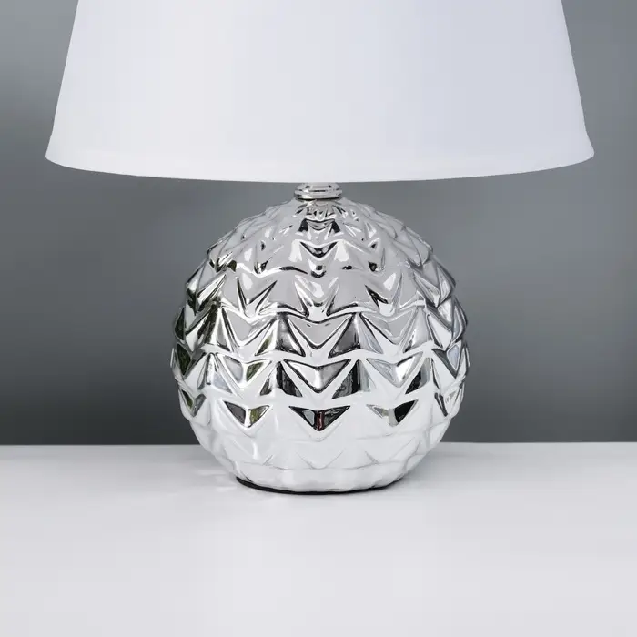 Лампа настольная RISALUX &laquo;Шади&raquo;, Е14, 40 Вт, цвет хром, 23&times;23&times;32 см