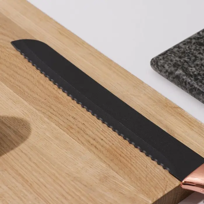 Нож хлебный Доляна «Эсмиральда», хлебный, лезвие 19,5 см, цвет зелёный