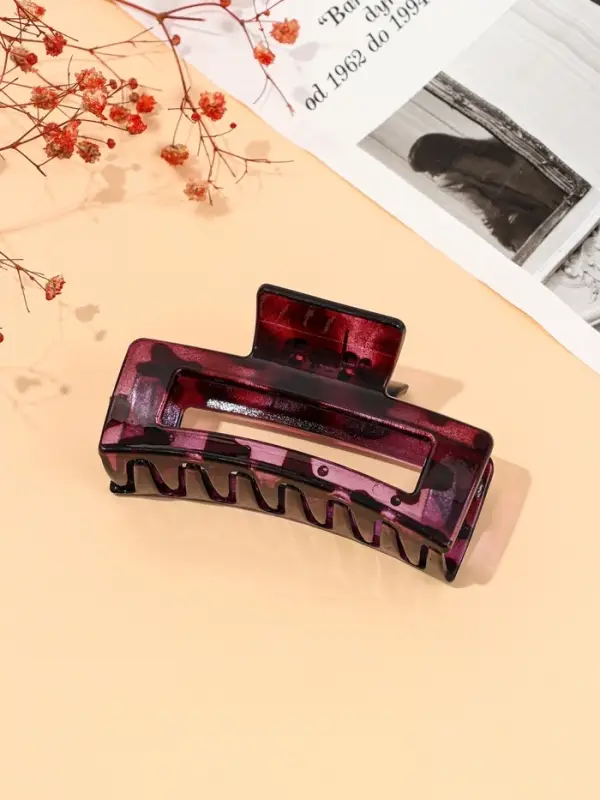 Крабик для волос &laquo;Леопардовый принт&raquo;, прямой, 8.5 см, МИКС