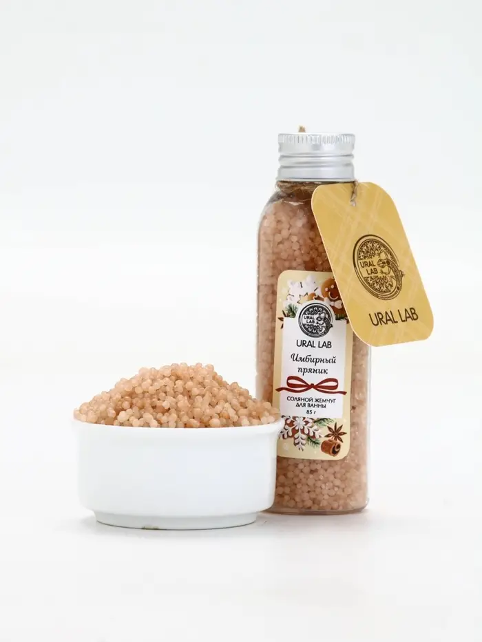 Жемчуг для ванны во флаконе, 85 г, аромат имбирный пряник, URAL LAB Жемчуг для ванны во флаконе, 85 г, аромат имбирный пряник, URAL LAB