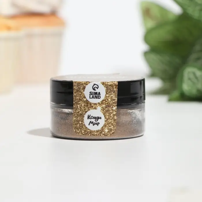 Блёстки пищевые КондиМир крупной фракции медные, 5 г Блёстки пищевые КондиМир крупной фракции медные, 5 г