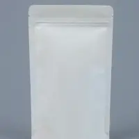 Пакет Zip-lock Крафт, белый, с прямоугольным окном, 12&times;20 см