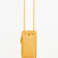 Сумка на магните, с длинным ремнём, 10&times;2.5&times;20 см, жёлтая