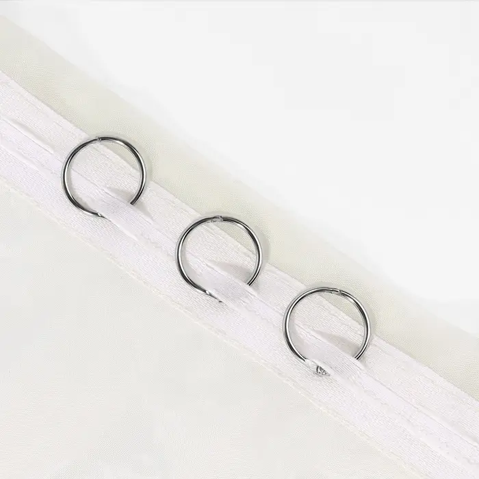 Кольцо для карниза, разъёмное, d=20/24 мм, 10 шт., цвет серебряный