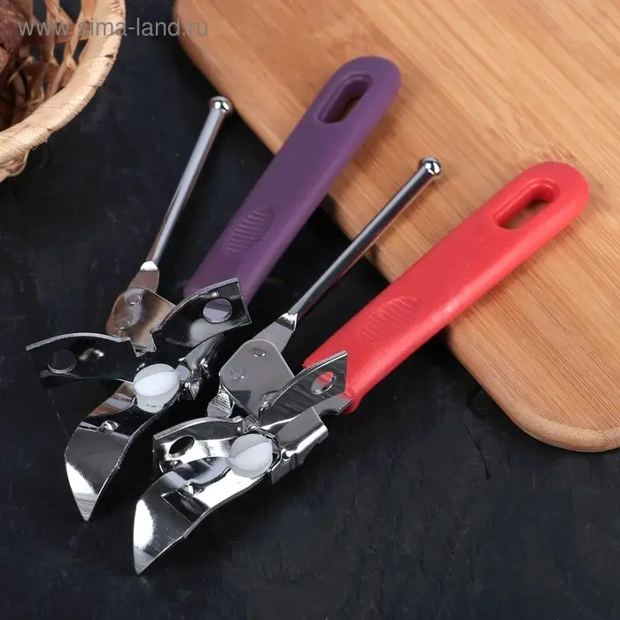 Нож консервный Доляна «Лайт», 19 см, цвет МИКС