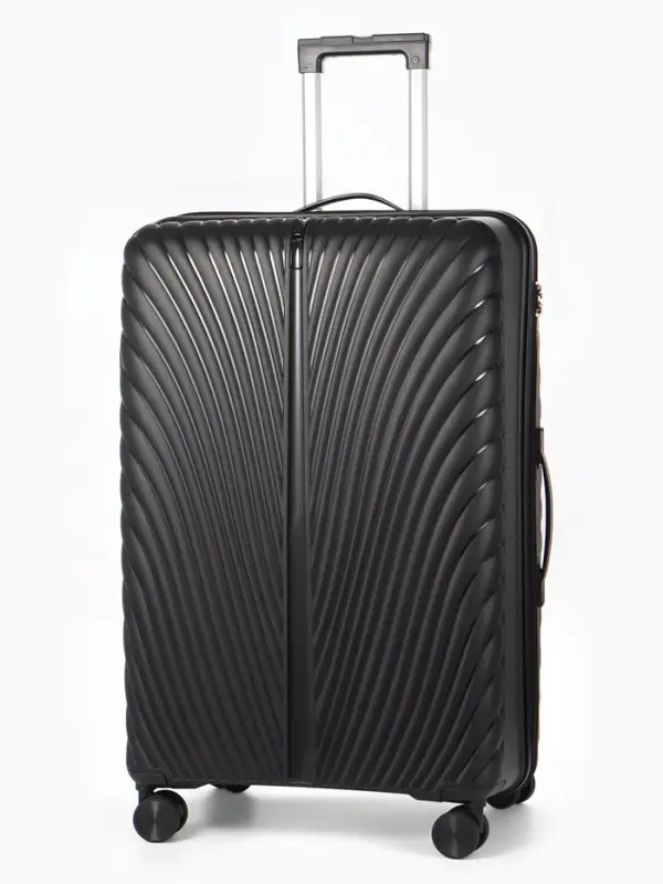 Чемодан на колёсах, 28", кодовый замок, 47&times;28&times;75 см, чёрный