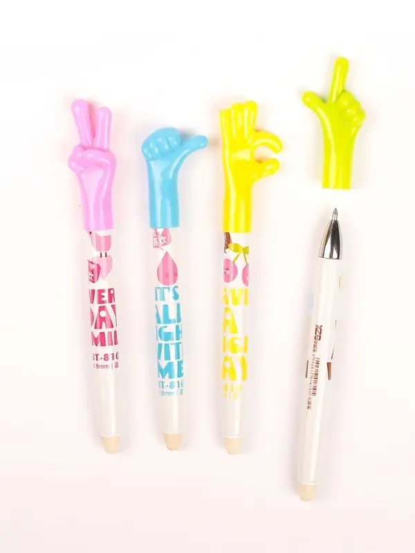 Стираемая ручка &laquo;Жест&raquo;, шариковая, синий стержень, узел 0.8 мм, МИКС