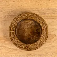 Подсвечник для свечи 8 см "Клевер" 13х13х3,5 см, манговое дерево Подсвечник для свечи 8 см "Клевер" 13х13х3,5 см, манговое дерево