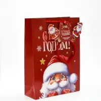 Пакет подарочный «Новогодняя сказка», с ободком, 31 × 11 × 40 см Пакет подарочный «Новогодняя сказка», с ободком, 31 × 11 × 40 см