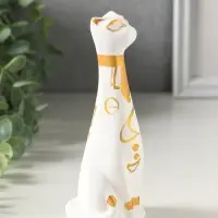 Фигурка керамика &laquo;Кот Египетский&raquo;, 15 см, белый