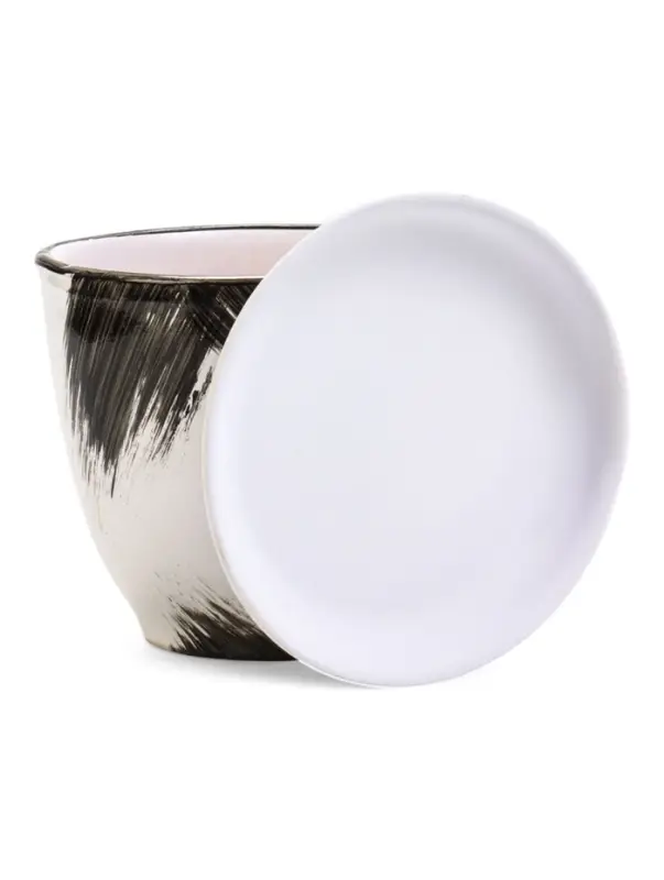 Горшок цветочный поддоном 1 л, керамика, Штрих (М) Горшок цветочный поддоном 1 л, керамика, Штрих (М)