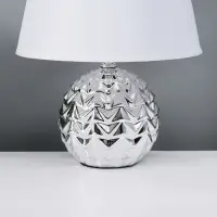 Лампа настольная RISALUX &laquo;Шади&raquo;, Е14, 40 Вт, цвет хром, 23&times;23&times;32 см