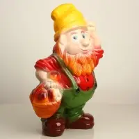 Садовая фигура из гипса &laquo;Гном с грибами&raquo;, 47&times;21&times;30 см