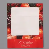 Коробка подарочная под 9 конфет &laquo;Новогодняя&raquo;, 14.5&times;14.5&times;3.5 см