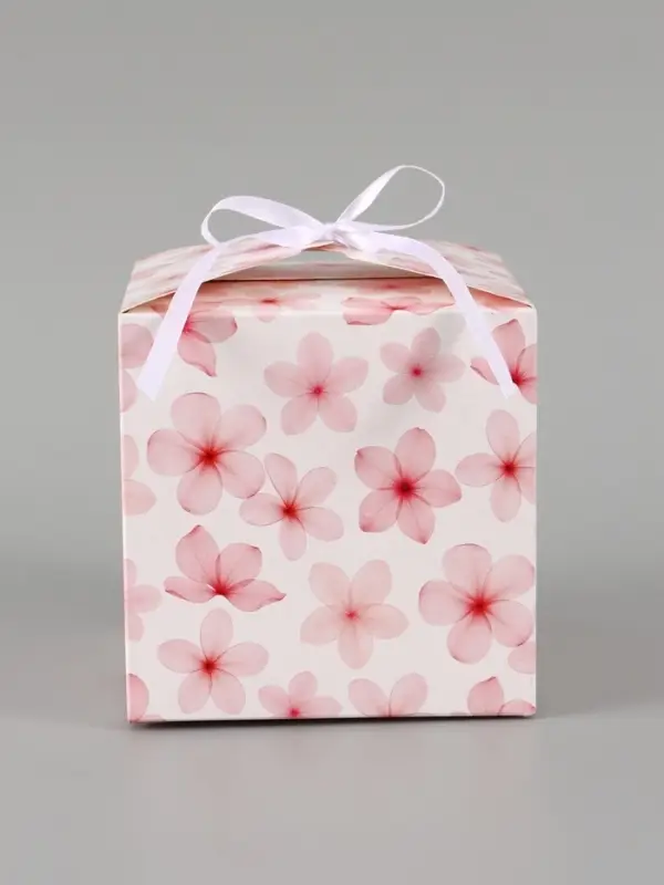 Коробка подарочная складная &laquo;Цветы&raquo;, 12&times;12&times;12 см