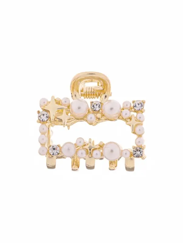 Крабик для волос &laquo;Саманта галант&raquo;, прямой, 3 см, золотистый