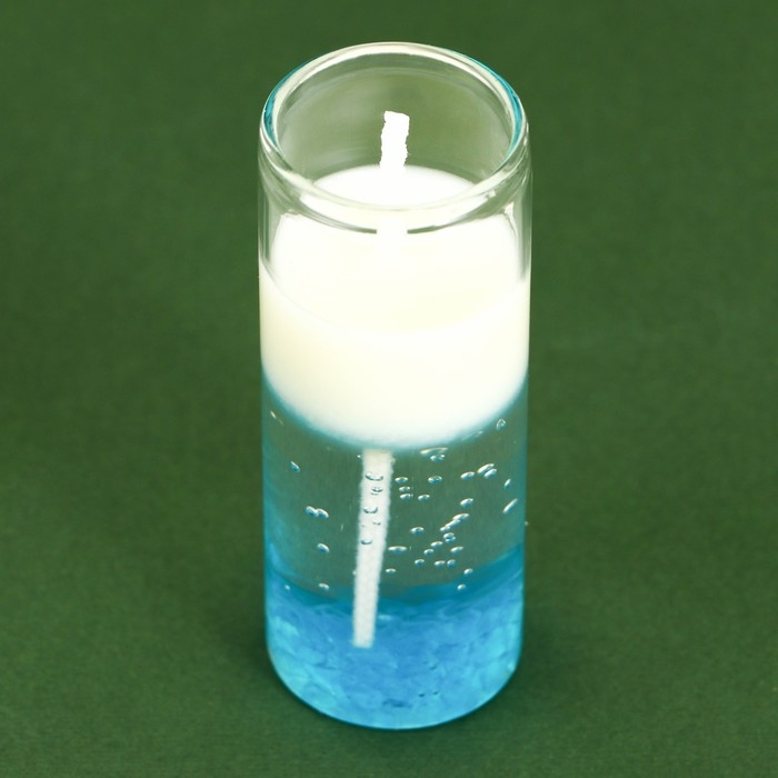 Новогодняя свеча в колбе «Новый год: Сияние звезд», лёгкий аромат