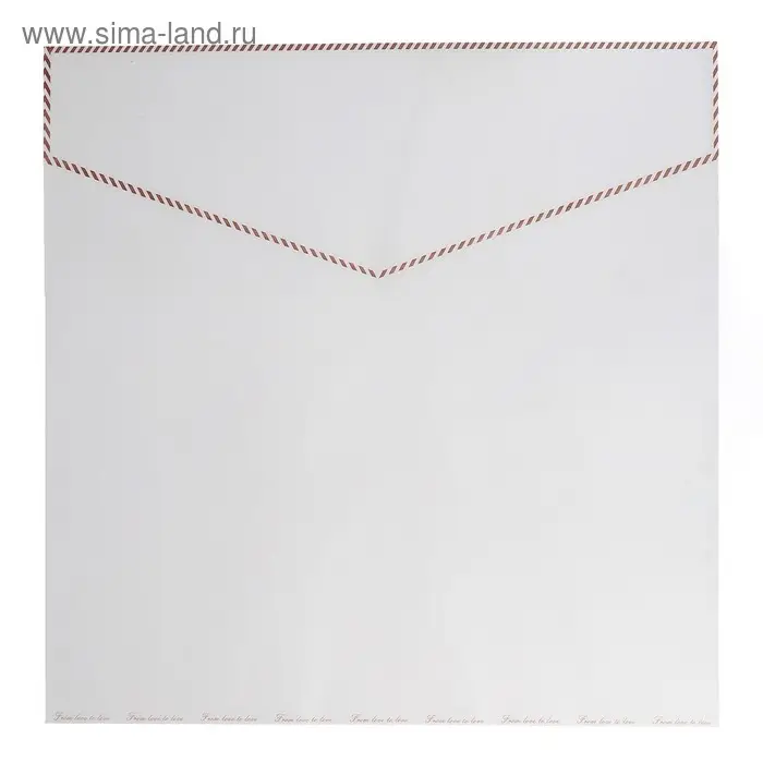 Плёнка матовая с рисунком «Романтическое послание», белая, 60×60 см