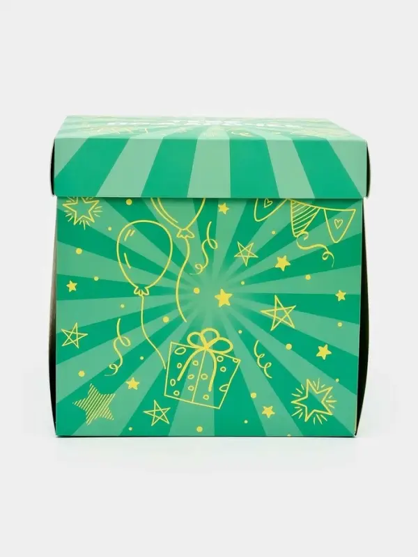 Бум-коробка подарочная с бабочками &laquo;Тебе подарочек&raquo;, 12 х 12 х 12 см