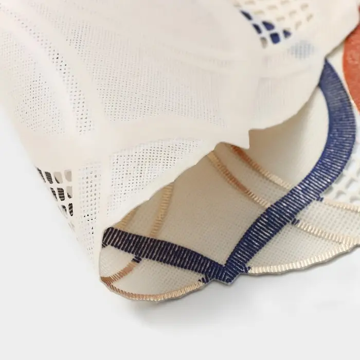 Салфетка сервировочная на стол «Цветок», ажурная, 45×30 см, цвет белый